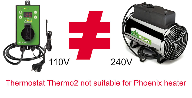 Phoenix™ Greenhouse Heater/Fan 2800 W / 9554 BTUs - Dive To Garden