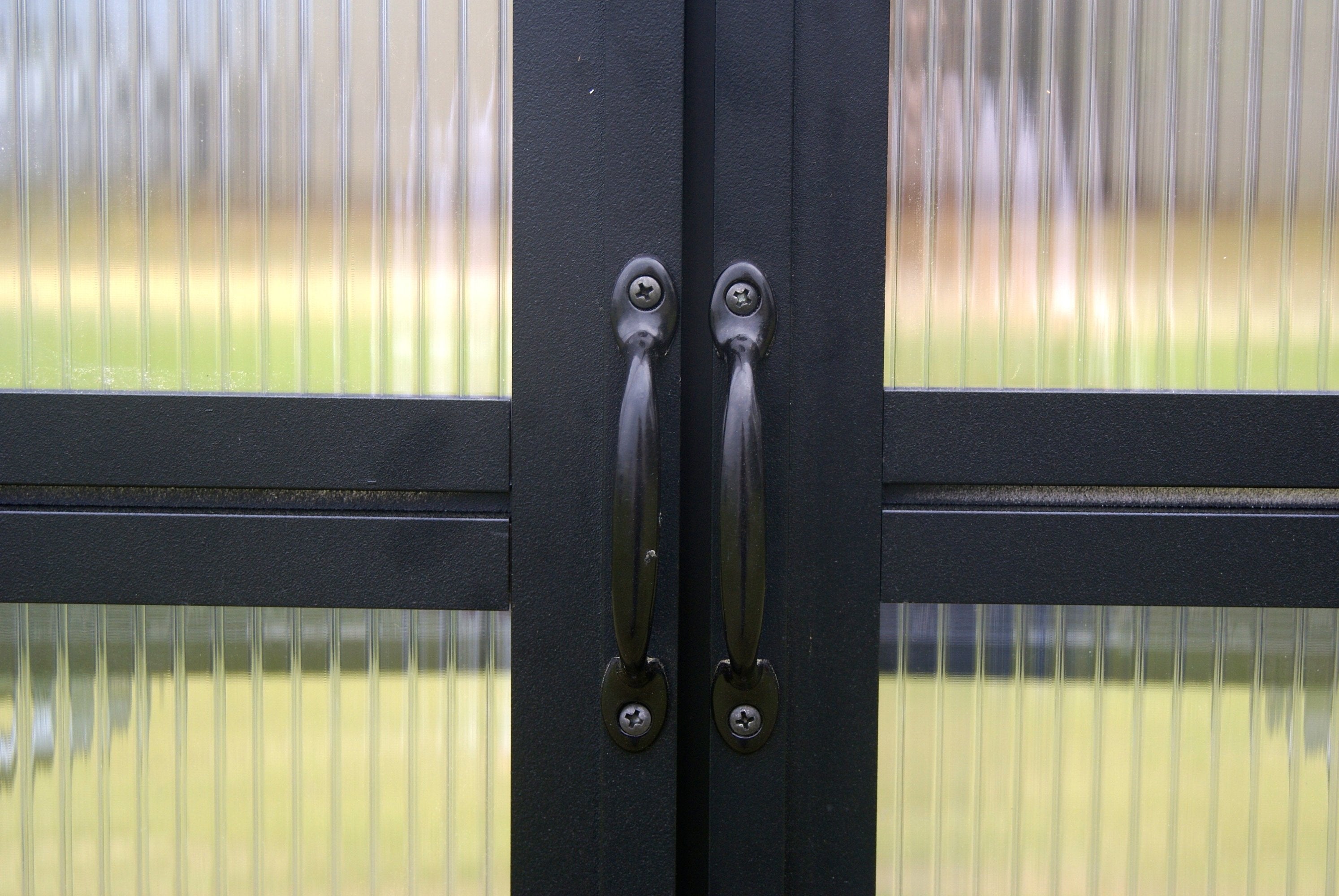 MONT™ Second Set of Hinged Doors for Black Greenhouse - Dive To Garden