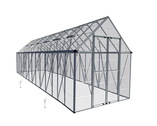 Snap&Grow™ 8x8x28.ft Clear Wall Greenhouse - Dive To Garden