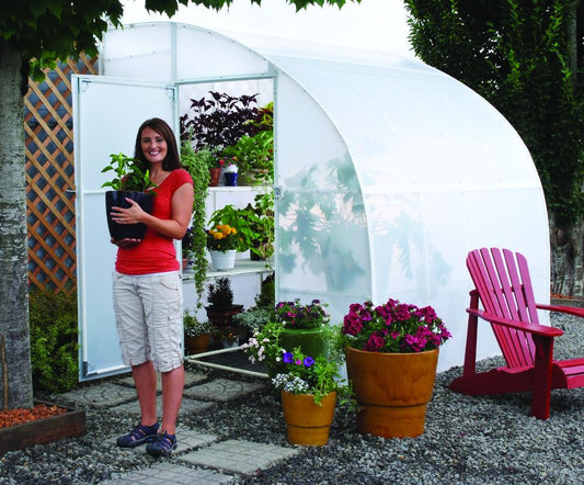Harvester™ 8x8x8.ft Lean-to Heat Efficient Greenhouse - Dive To Garden