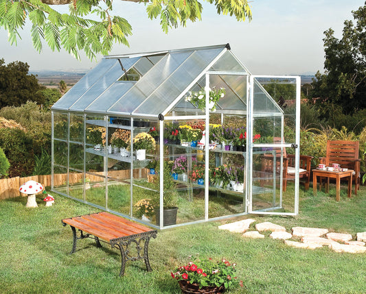 Hybrid™ 6x7x10.ft Clear Wall Greenhouse - Dive To Garden
