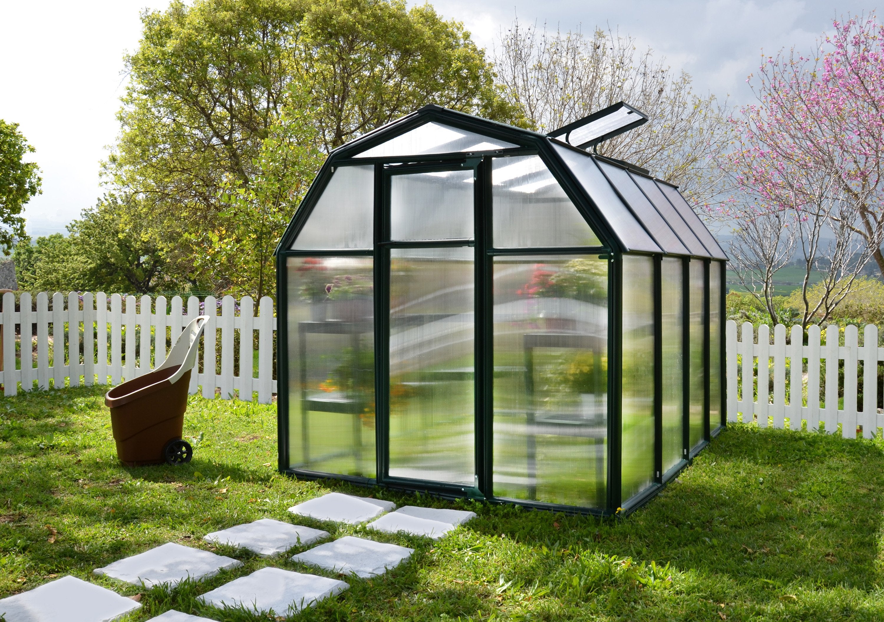 EcoGrow 2™ 6x6x8.ft Twin Wall Greenhouse - Dive To Garden