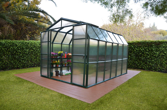 Grand Gardener 2™ Resin 8x8x12.ft  Greenhouse - Dive To Garden