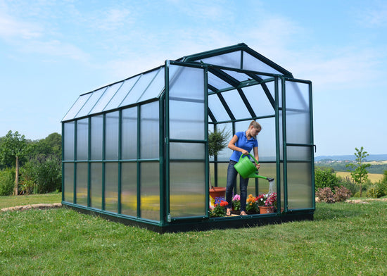 Grand Gardener 2™ Resin 8x8x12.ft  Greenhouse - Dive To Garden