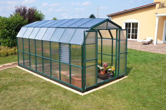 Prestige 2™ 8x8x16.ft Resin Greenhouse Package - Dive To Garden