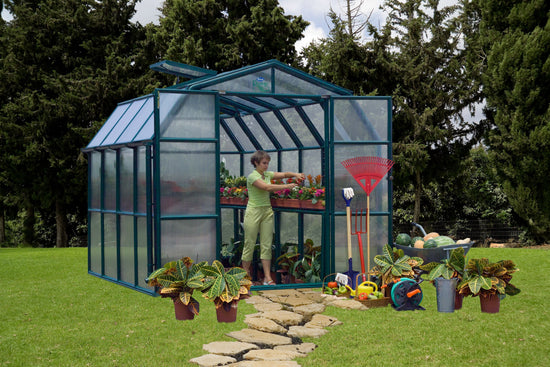 Prestige 2™ 8x8x8.ft Resin Greenhouse Package - Dive To Garden