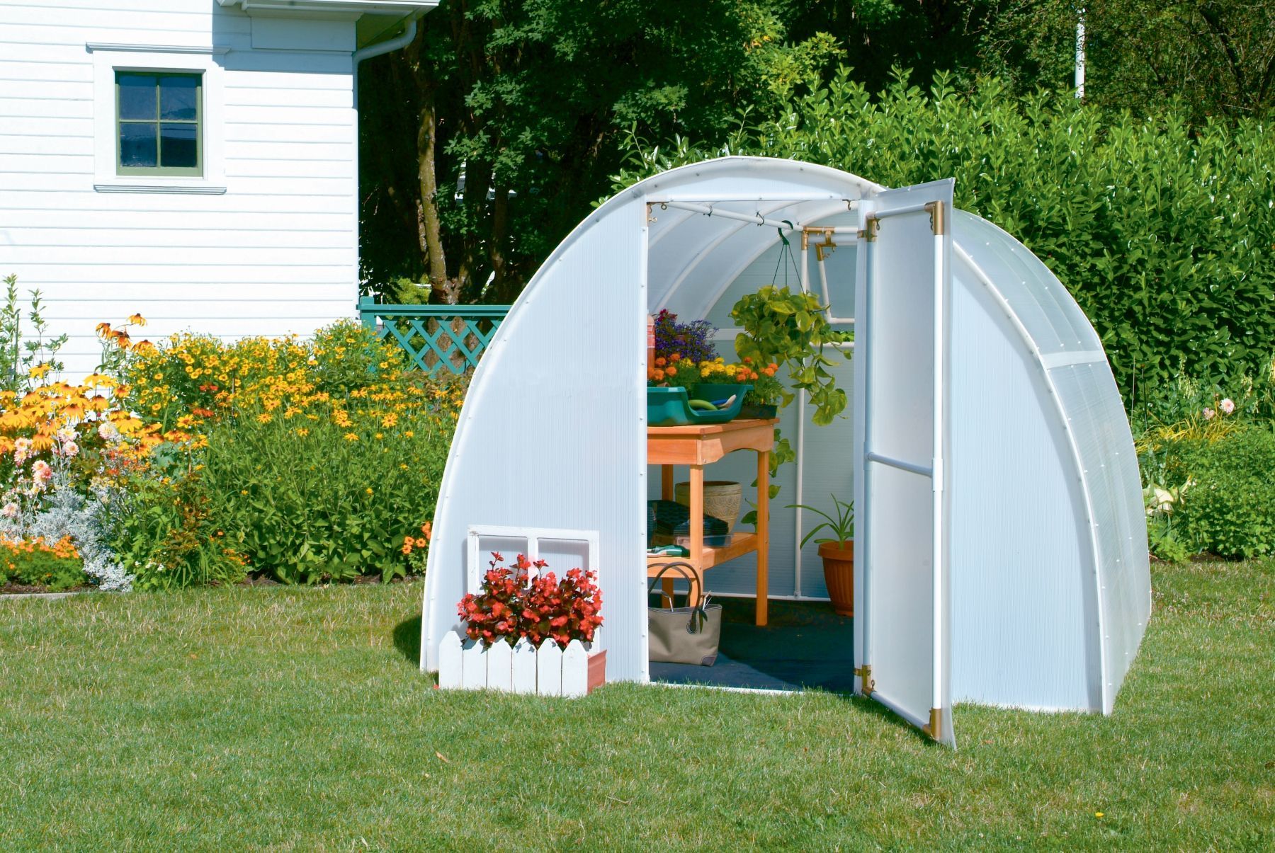 Early Bloomer™  8x6x8.ft Heat Efficient Greenhouse - Dive To Garden