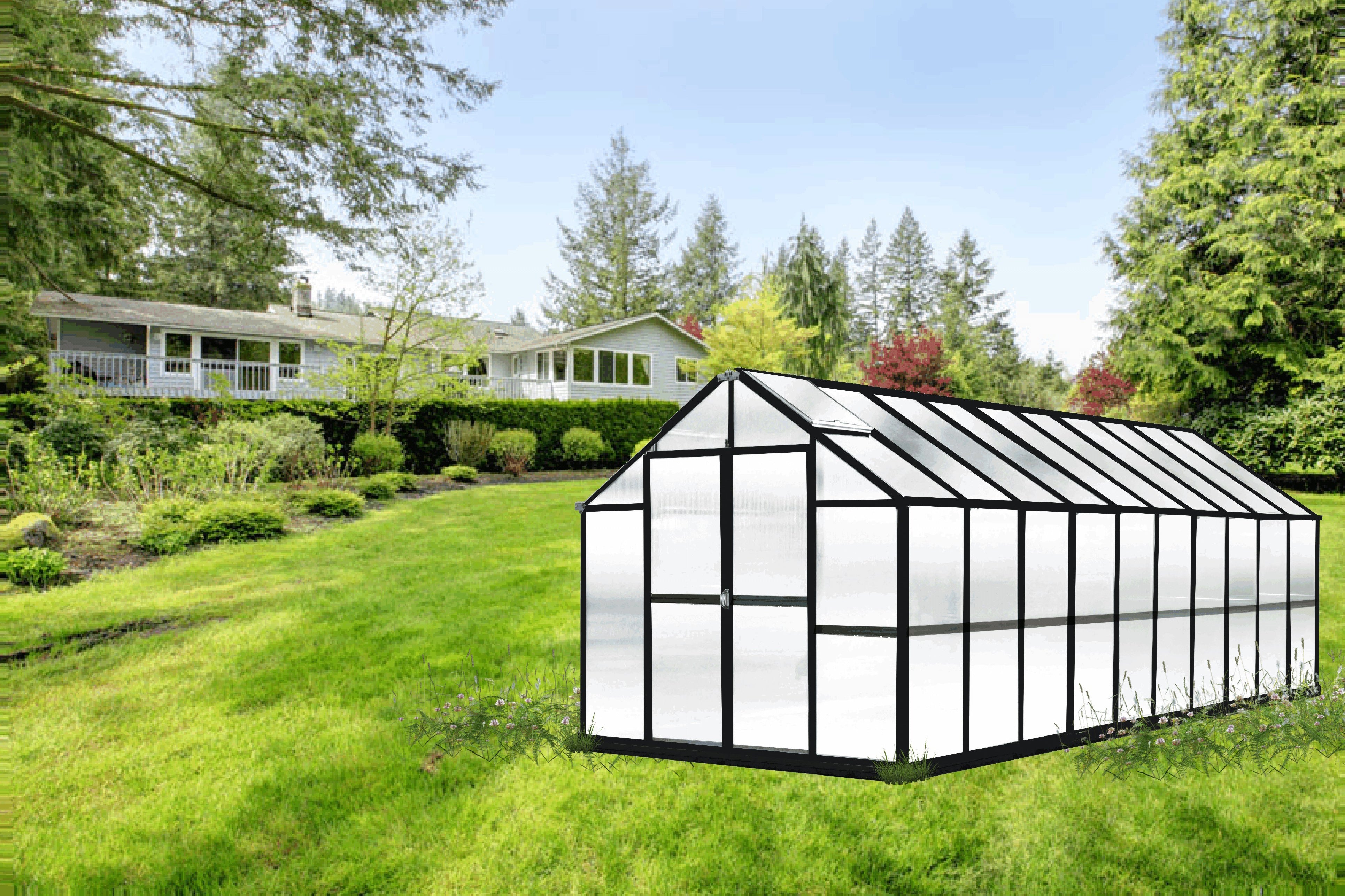 MONT™ Grower 8x8x20.ft Privacy Greenhouse Kit - Dive To Garden