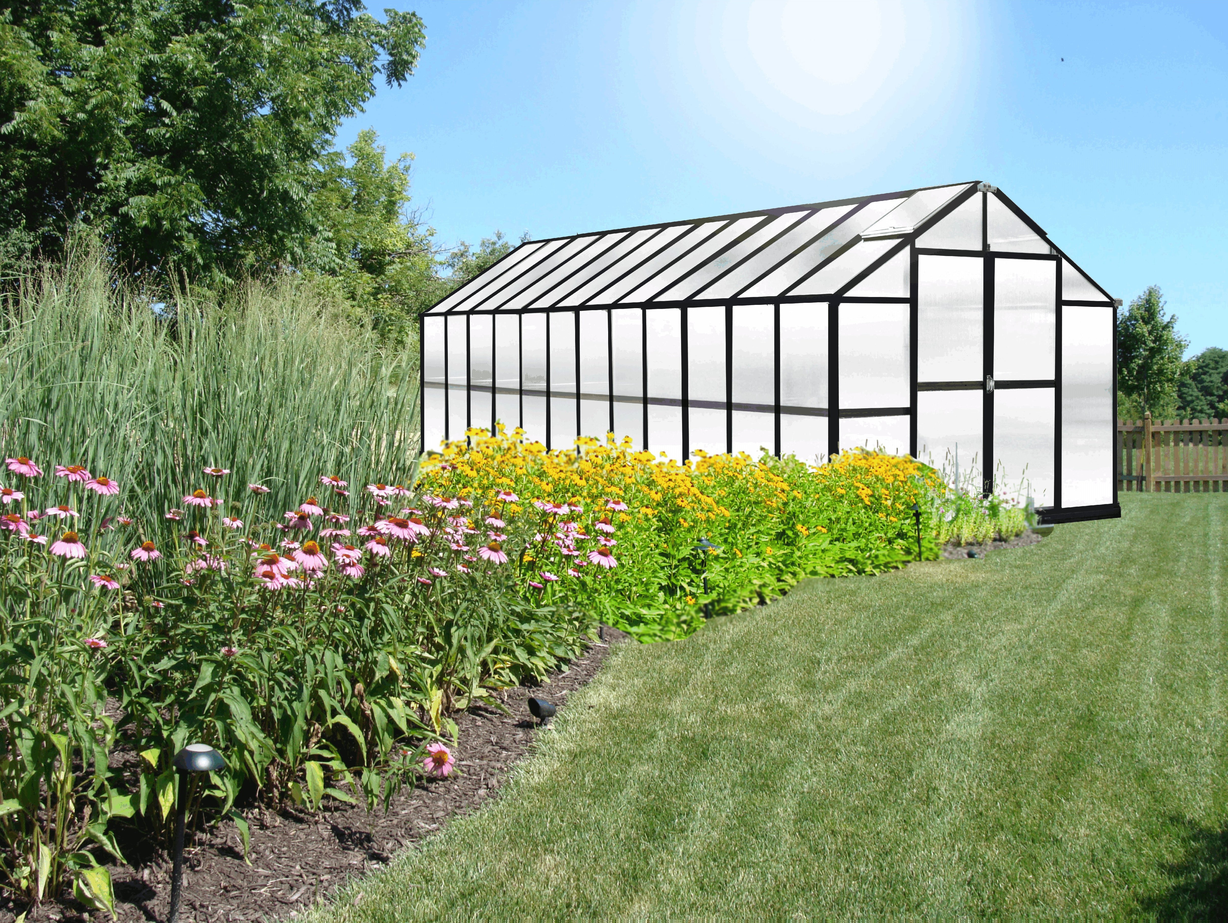 MONT™ Grower 8x8x24.ft Privacy Large Entrance Greenhouse Kit - Dive To Garden