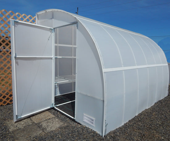 Harvester™ 8x8x12 ft. Lean-to Heat Efficient Greenhouse - Dive To Garden