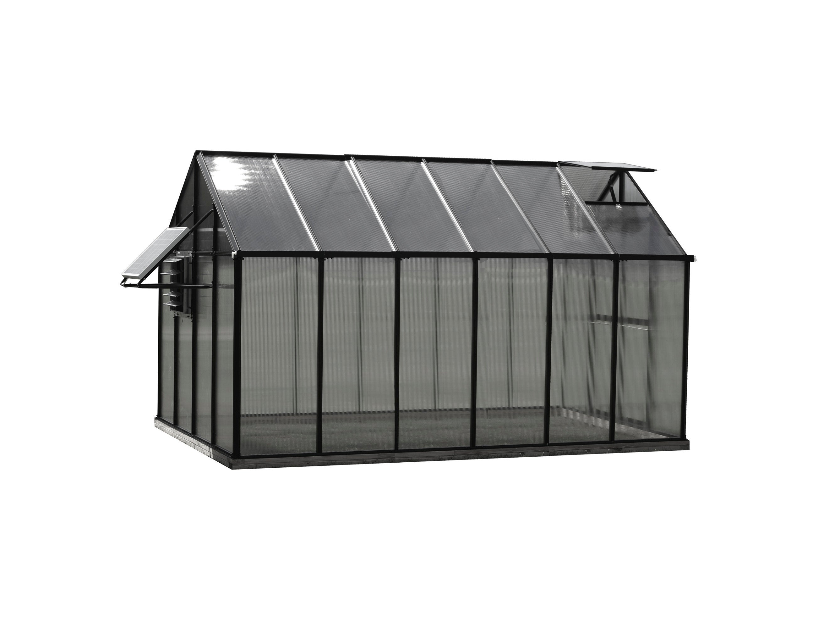 MONT™  Mojave 8x8x12.ft Solar Ventilation Greenhouse - Dive To Garden