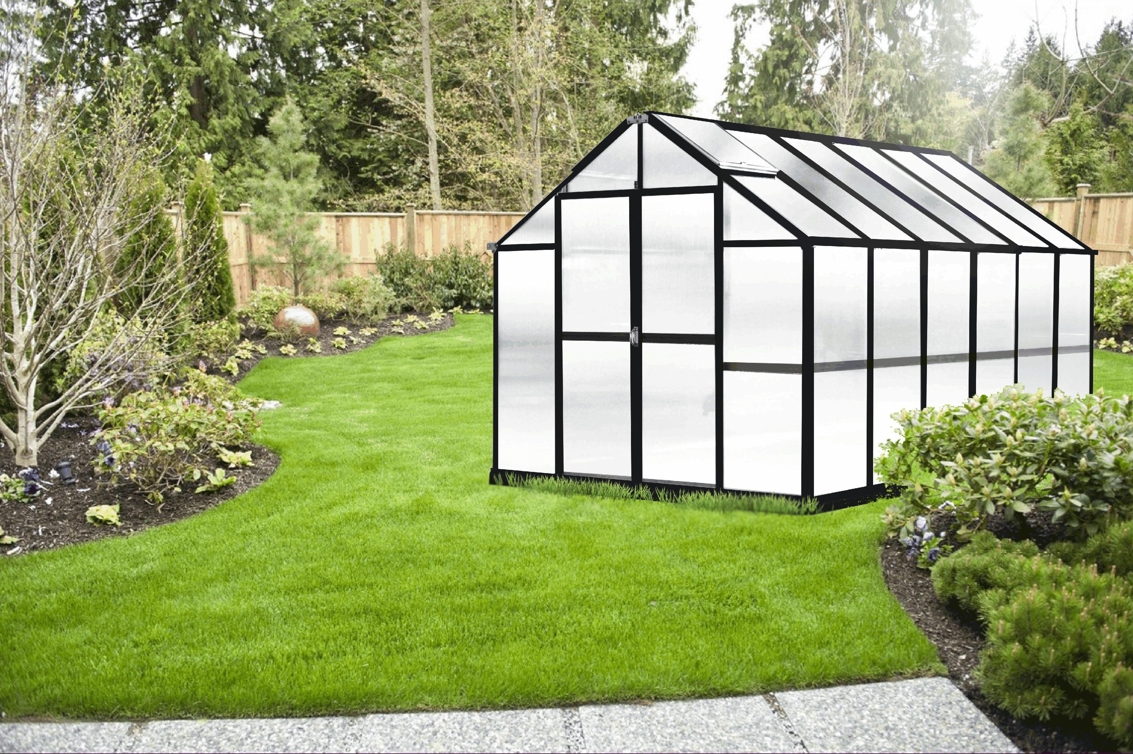 MONT™ 8x8x12.ft Large Entrance Greenhouse - Dive To Garden