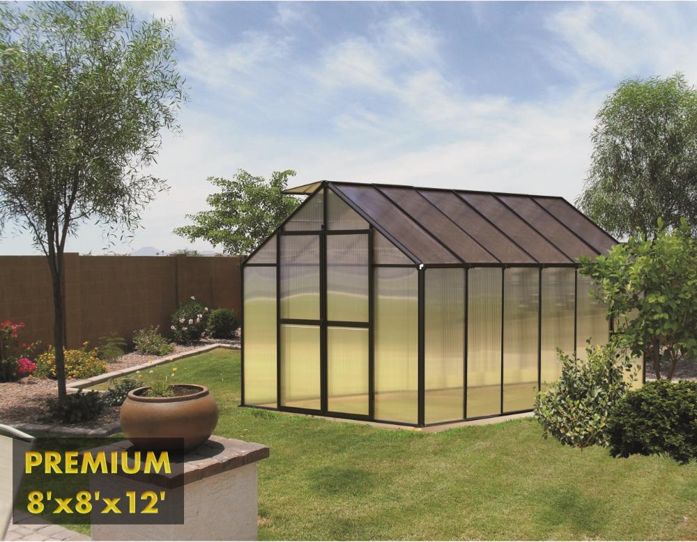 MONT™ 8x8x12.ft Large Entrance Greenhouse - Dive To Garden