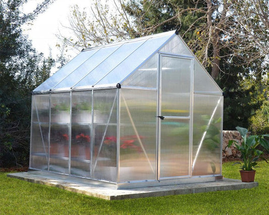 Mythos™ 6x6x8.ft Twin Wall Greenhouse - Dive To Garden