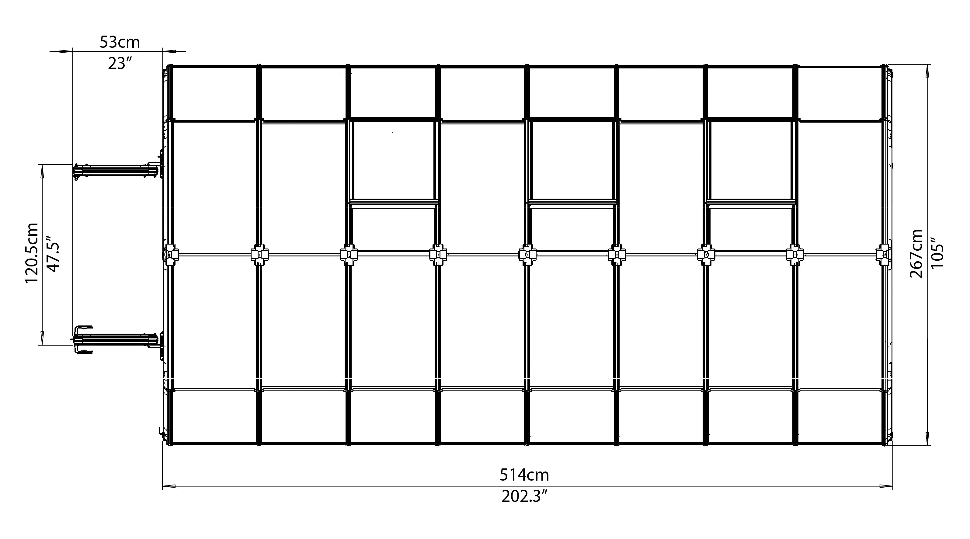 Prestige 2™ 8x8x16.ft Resin Greenhouse Package - Dive To Garden