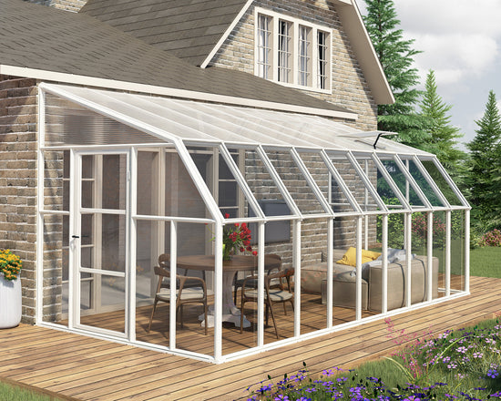 Sun Room 2™ Clear Wall 8x8x18.ft Solarium Kit - Dive To Garden